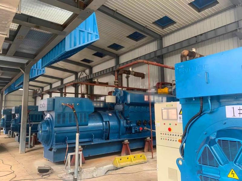 4 units10.5KV/1550KW/6 Pole 1000rpm EvoTec high voltage generator in parallel operation applied to Gas Power Generation, running well.