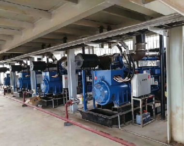 10 x 500KW LV-Alternatoren gekoppelt mit Yuchai-Motoren – Africa Gas Power Generation Project