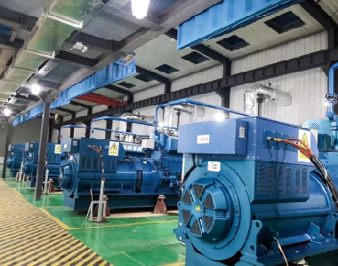 4 x 1500KW / 10.5KV / 1000RPM 6-polige HV-Alternatoren - Guizhou Coal Mine CBM Power Station Project